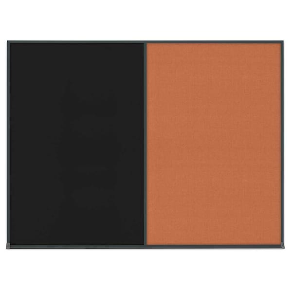 Double Door Radius Corkboard, 42"X32", B
